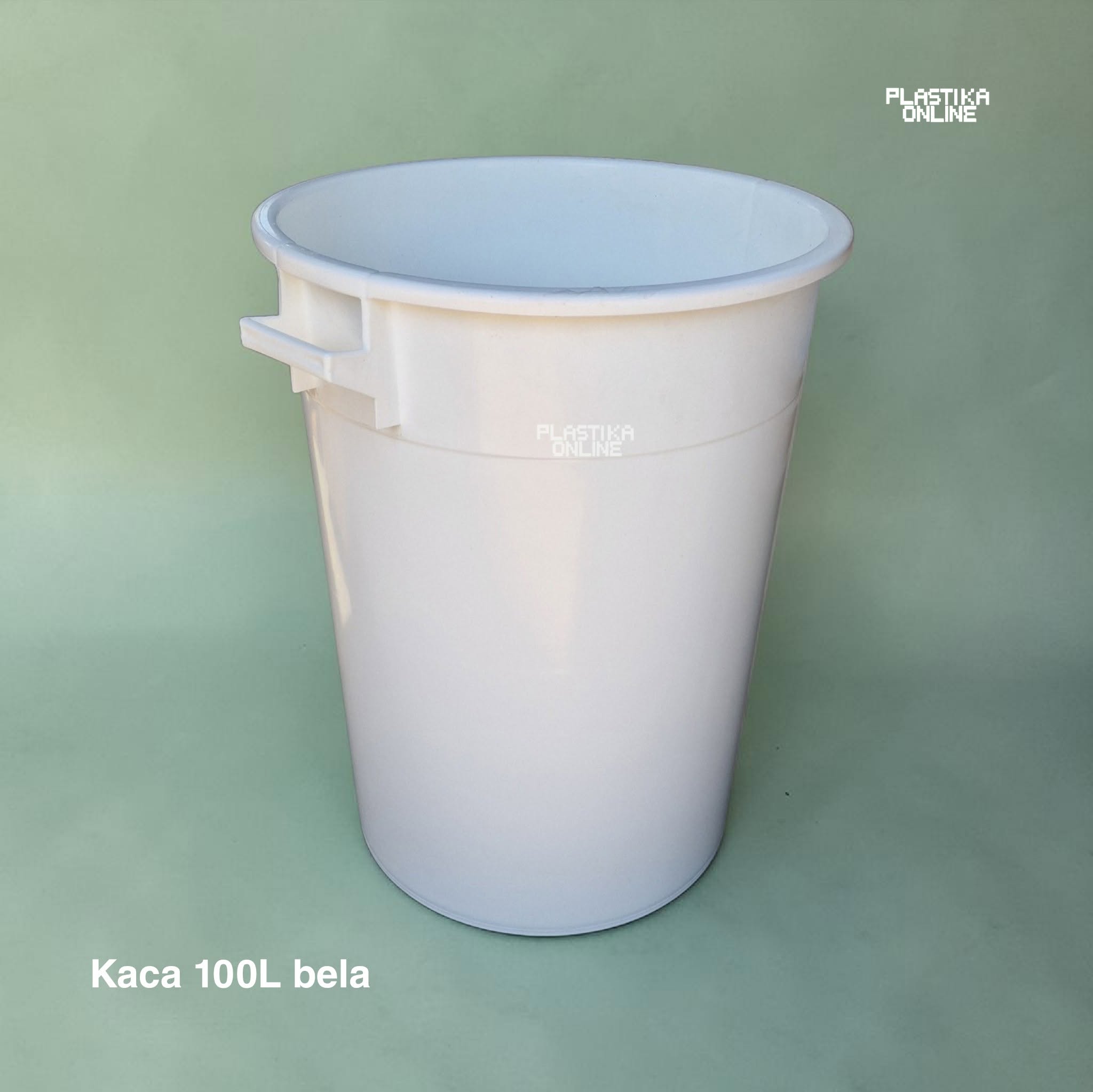 Kaca 100L bela bez poklopca