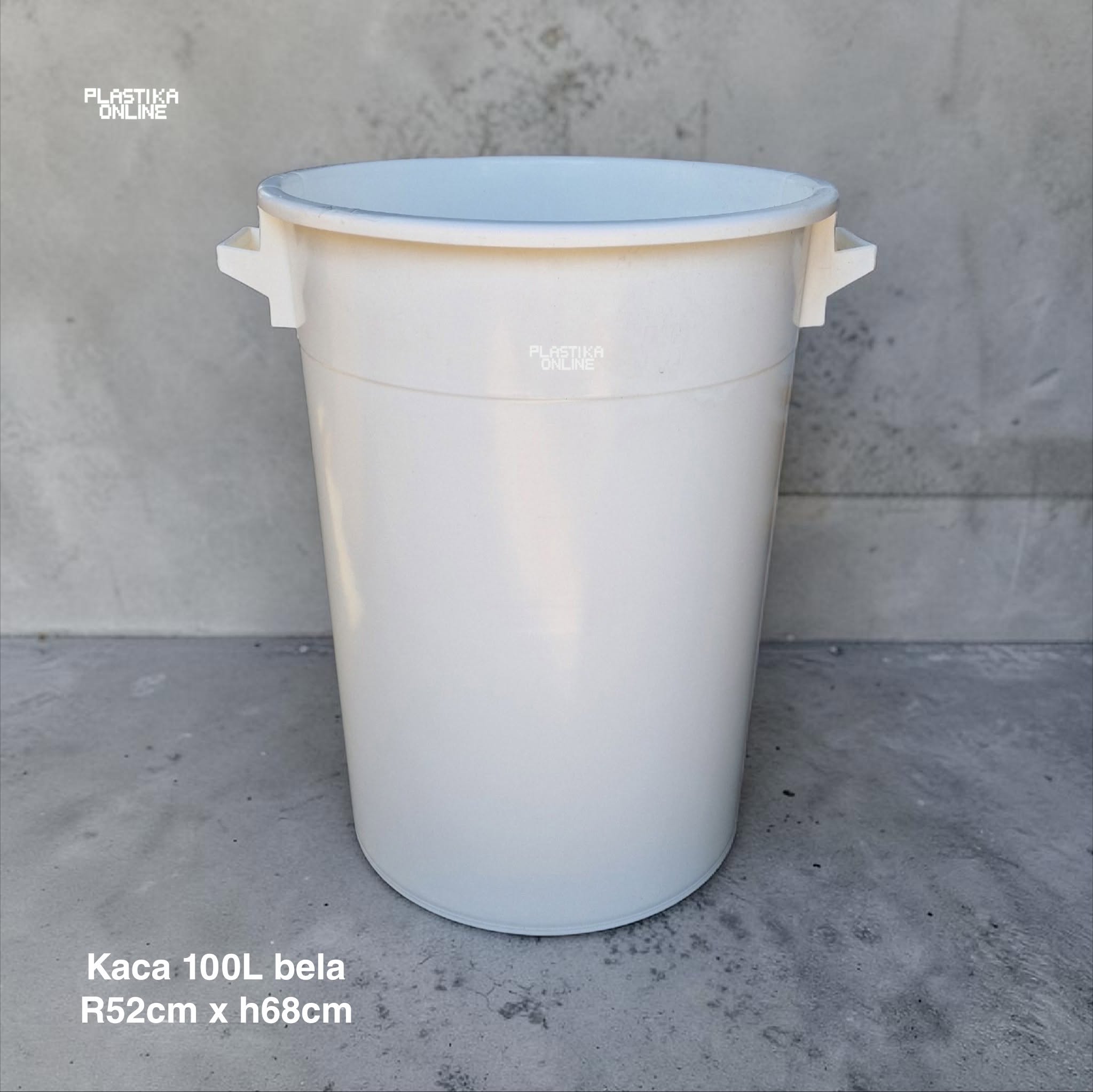 kaca 100L bela