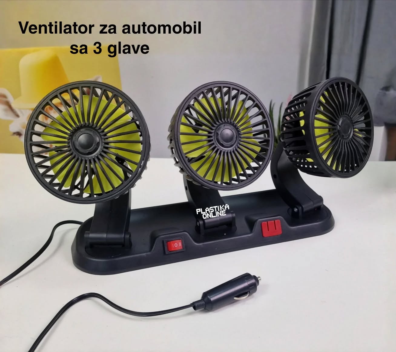 Ventilator za auto sa tri glave