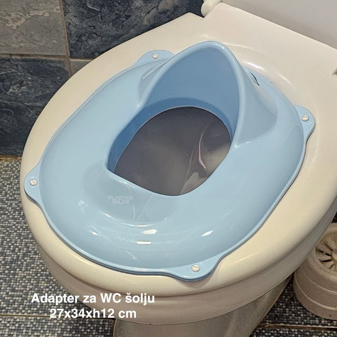 Adapter za WC šolju 27x34xH12 cm PLAVI