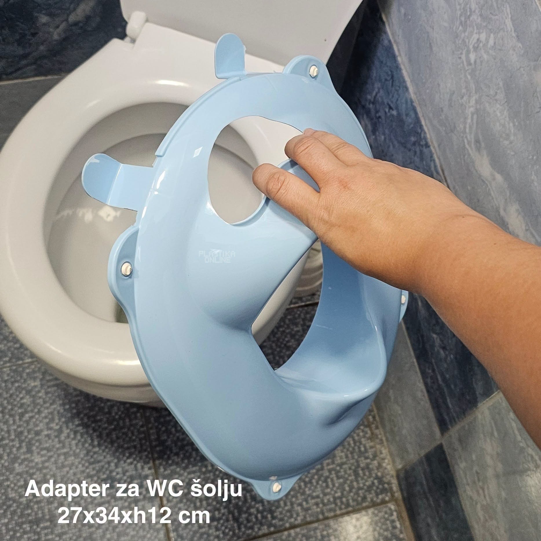 Adapter za WC šolju 27x34xH12 cm PLAVI