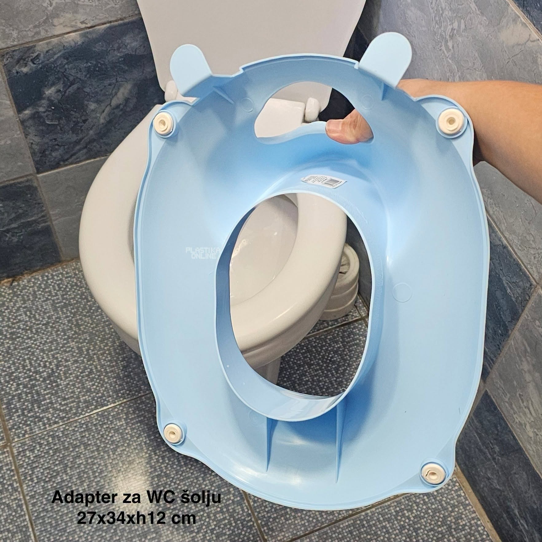 Adapter za WC šolju 27x34xH12 cm PLAVI