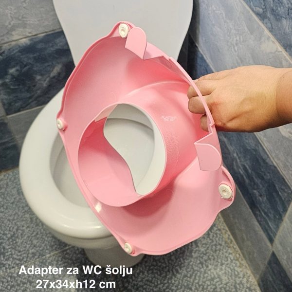 Adapter za WC šolju 27x34xH12 cm SVETLO ROZE