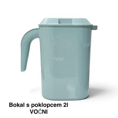 Bokal s poklopcem 2l Voćni, plastični bokal