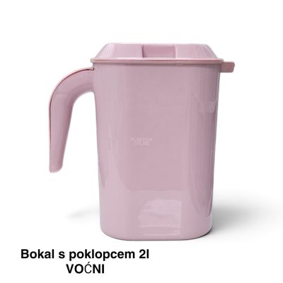 Bokal s poklopcem 2l Voćni, plastični bokal