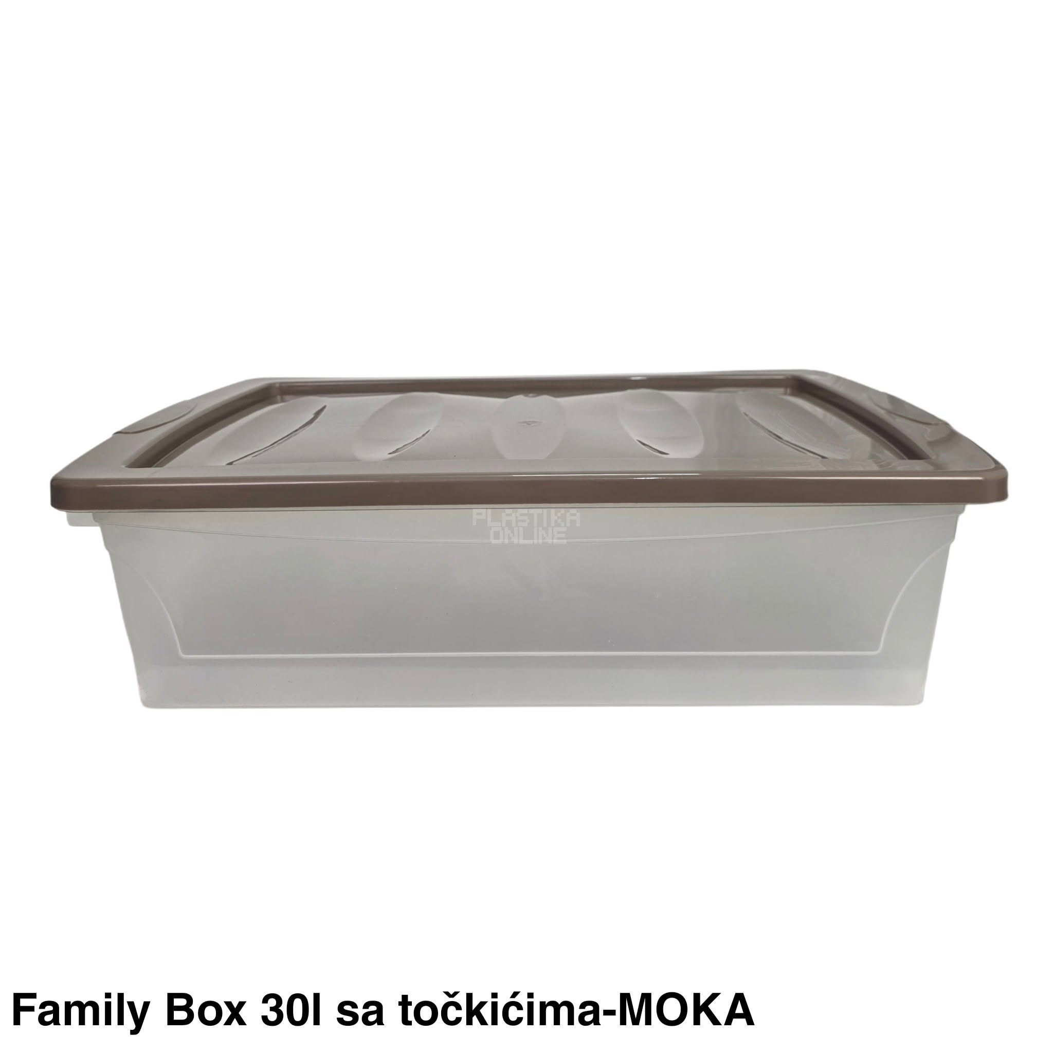 Kutija za odlaganje sa točkićima 30L - Family box DRIVE 30l -MOKA - Slika 6