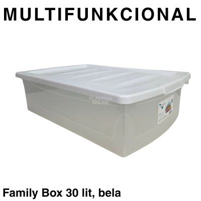 Kutija za odlaganje 30L - Family box 30l- BELA