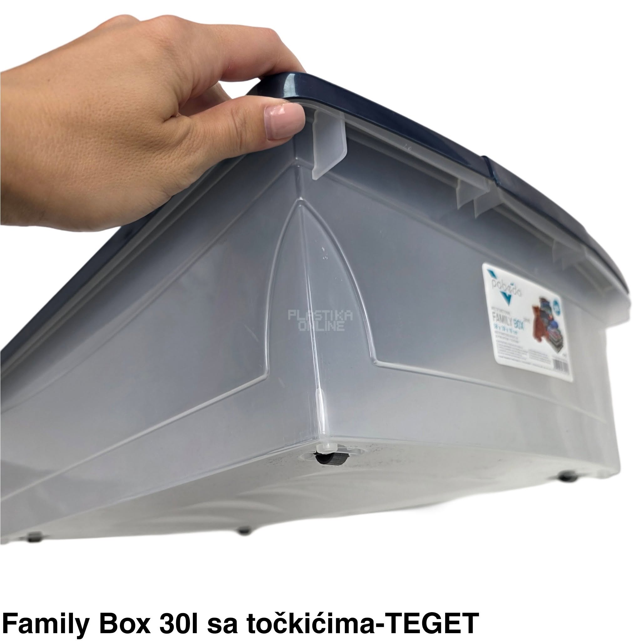 Kutija za odlaganje sa točkićima 30L - Family box DRIVE 30l -TEGET - Slika 3