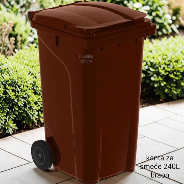 Kanta za smeće 240L Urban braon