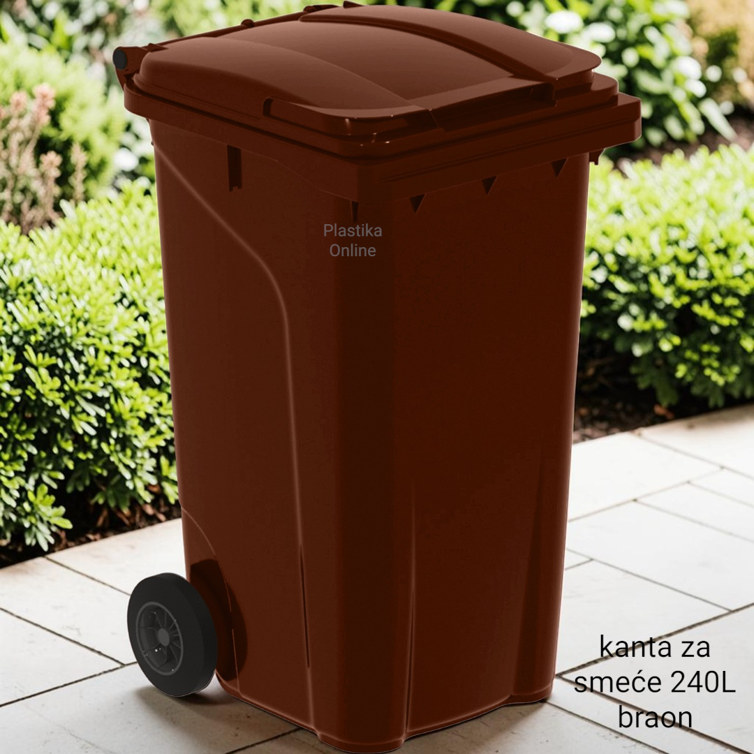 Kanta za smeće 240L Urban braon