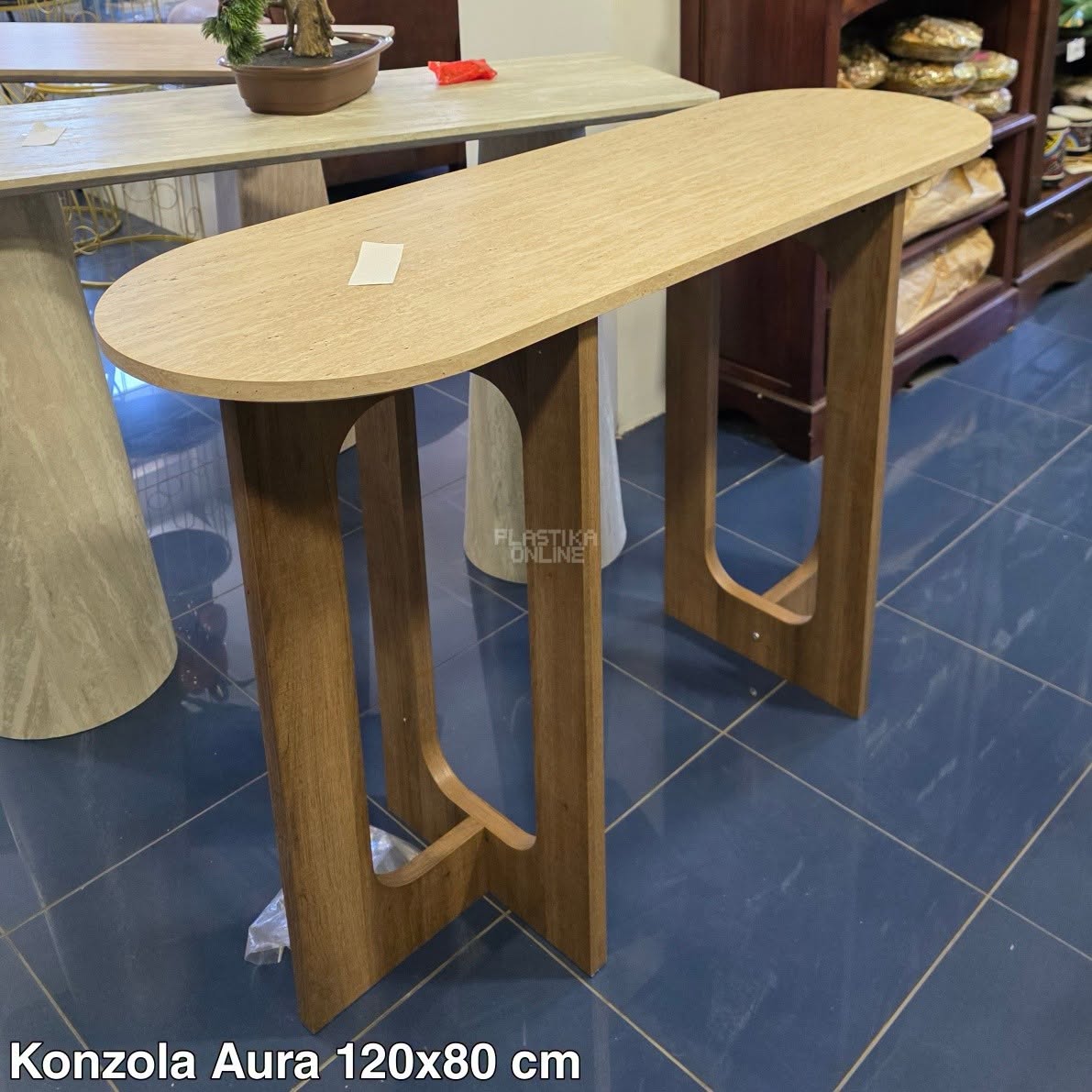 Konzolni sto 120x40x80 aura hrast , pomocni sto