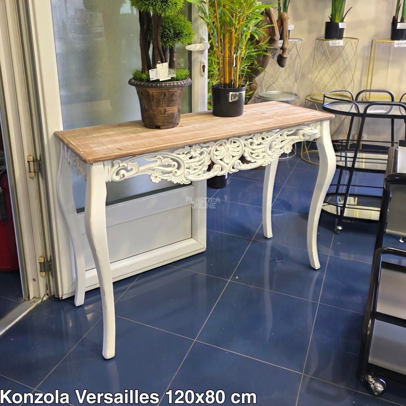 Konzolni sto 120x40x80cm versailles