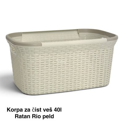 Korpa za čist veš 40L Ratan RIO peld