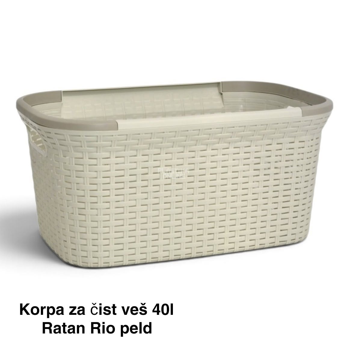 Korpa za čist veš 40L Ratan RIO peld