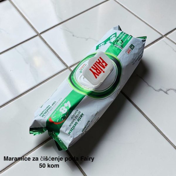 Maramice za čišćenje poda Fairy 50 kom, vlažne maramice za pod 3