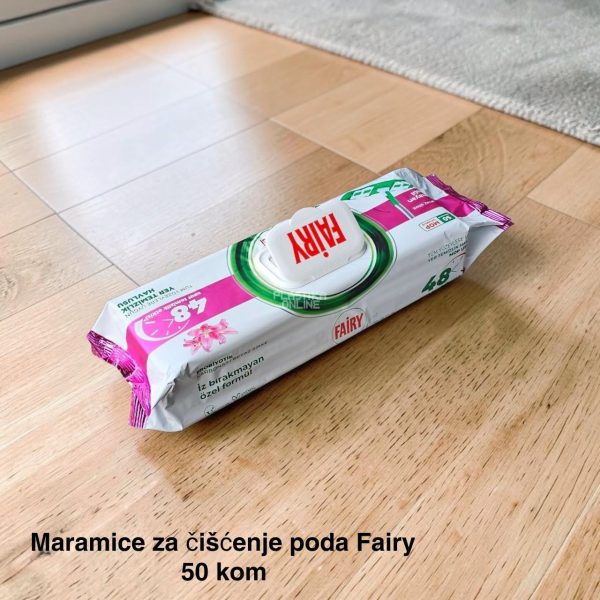 Maramice za čišćenje poda Fairy 50 kom, vlažne maramice za pod
