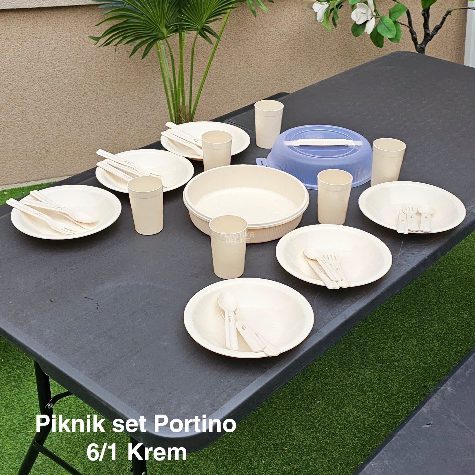 Piknik set Portino 6/1 - krem - Slika 7