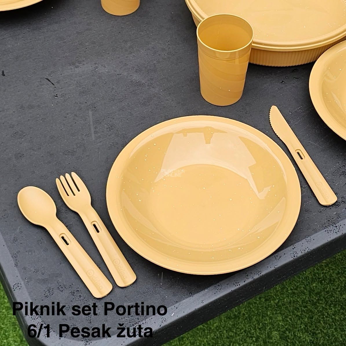 Piknik set Portino 6- pesak žuta