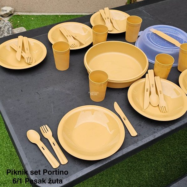 Piknik set Portino 6- pesak žuta