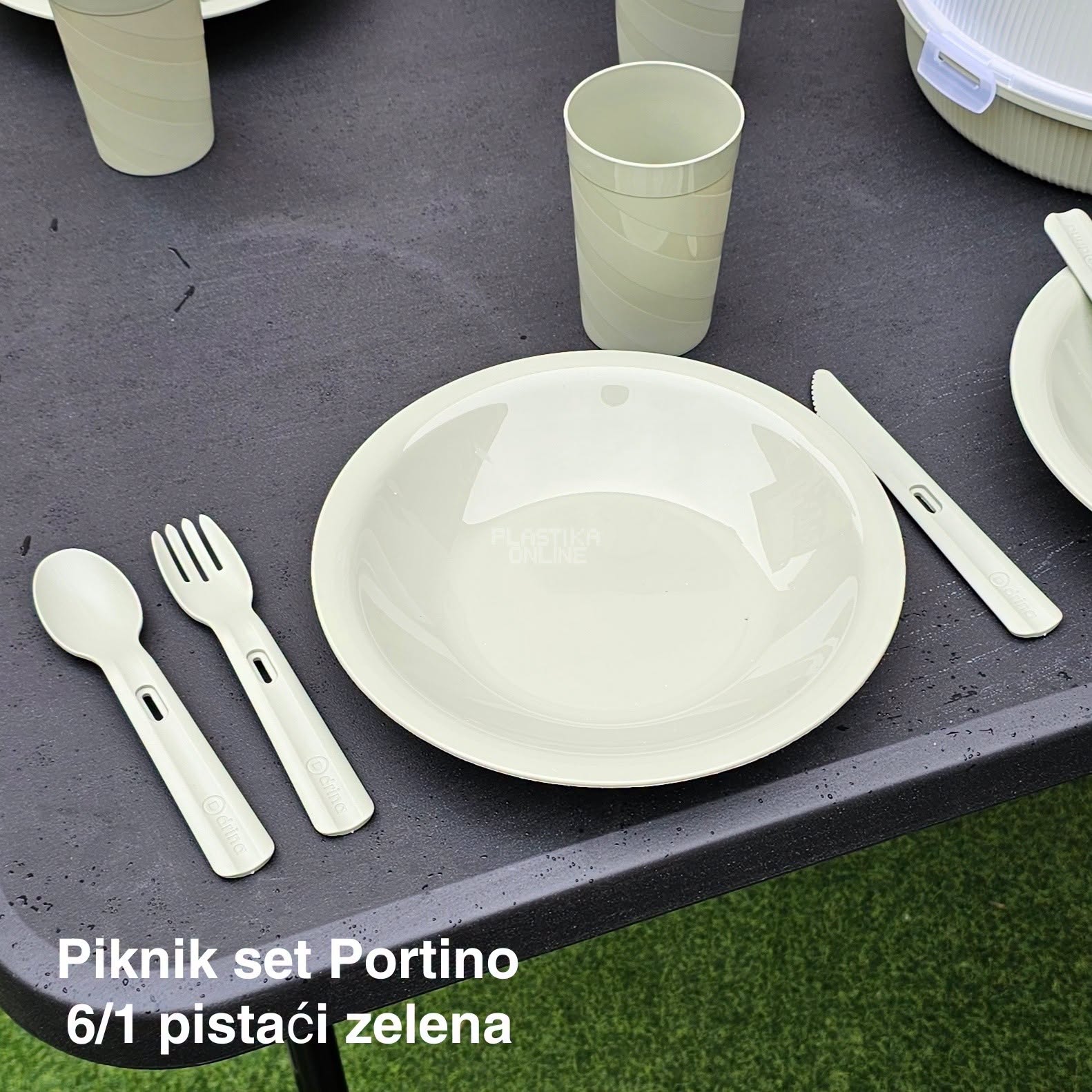 Piknik set Portino 6 - pistaći zelena