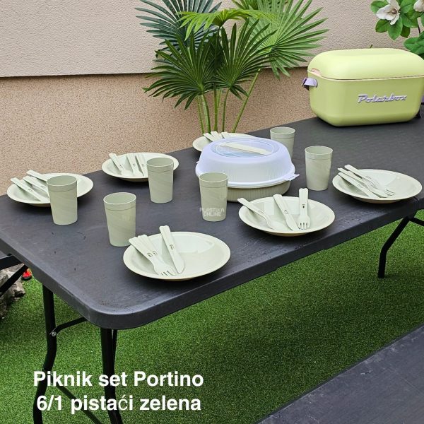 Piknik set Portino 6 - pistaći zelena