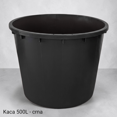 Plastična kaca 500L crna