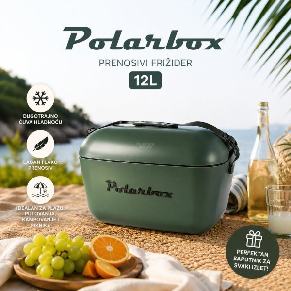Ručni frižider Polarbox 12l - Green Forest Black