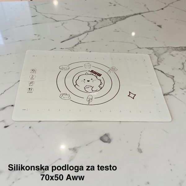 Silikonska podloga za testo 70 × 50 cm
