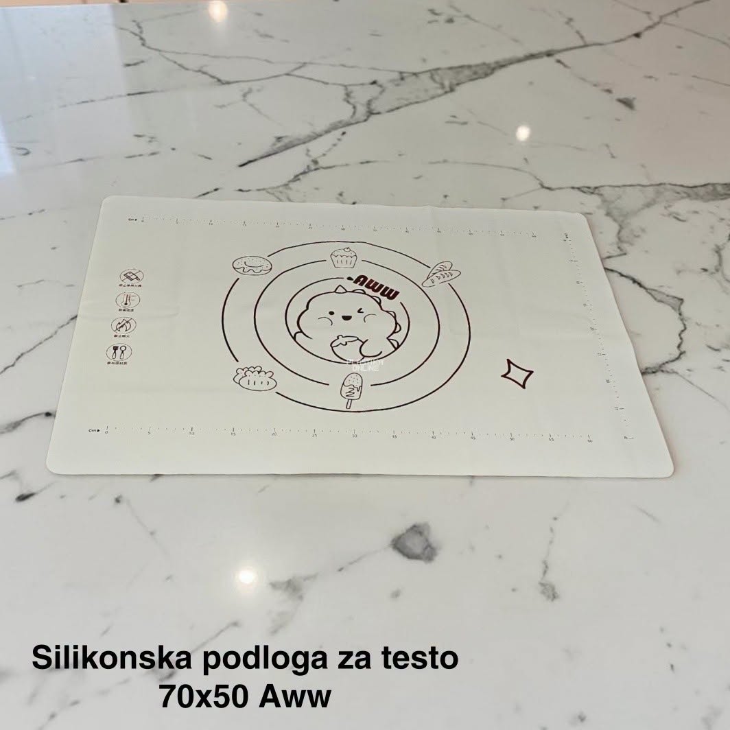 Silikonska podloga za testo 70 × 50 cm