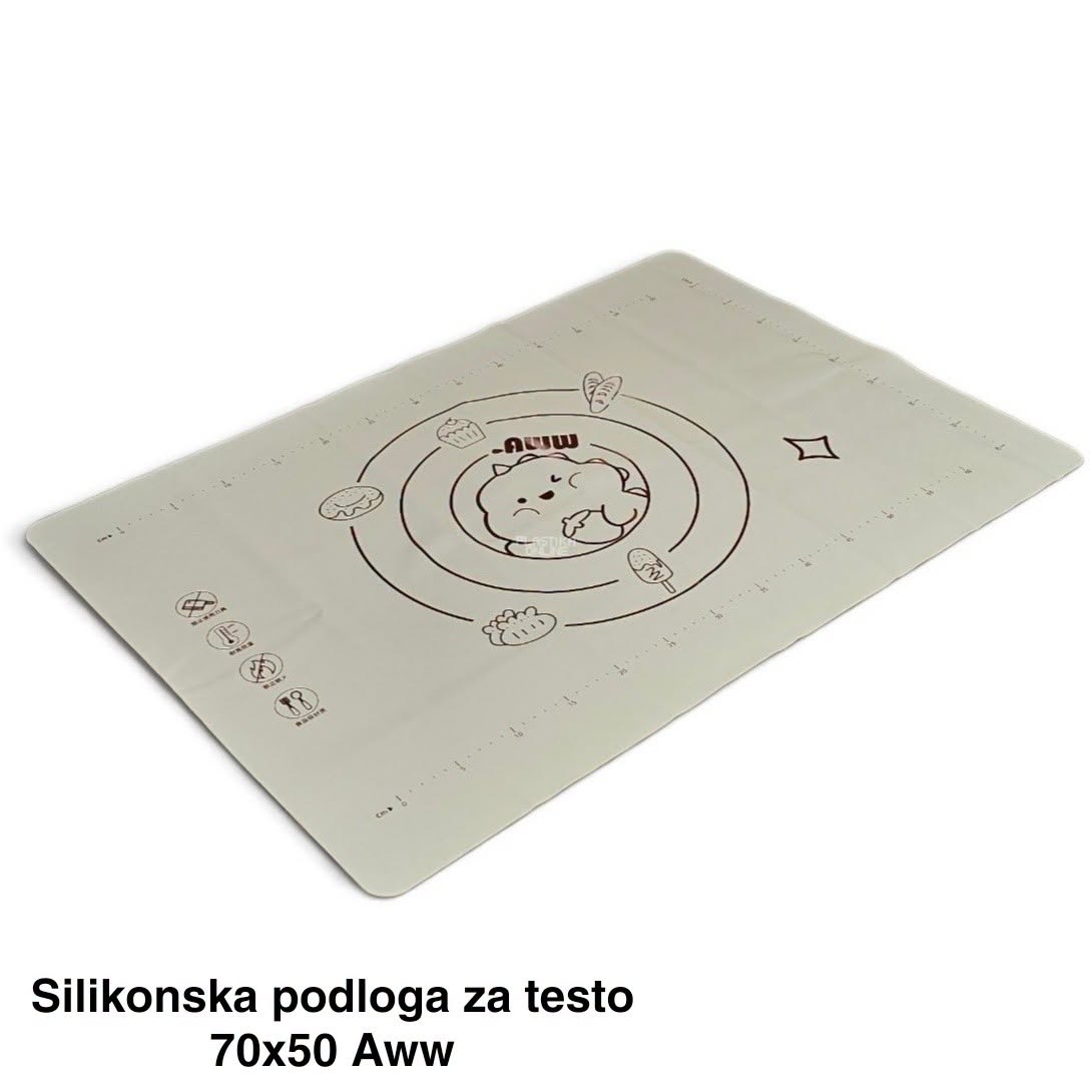Silikonska podloga za testo 70 × 50 cm