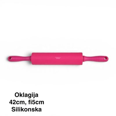 oklagija, silikonska oklagija, oklagija 42cm pink