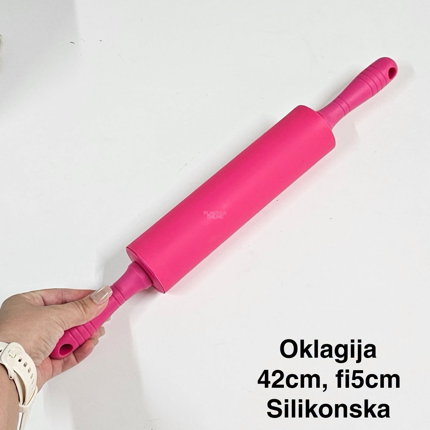 oklagija, silikonska oklagija, oklagija 42cm pink