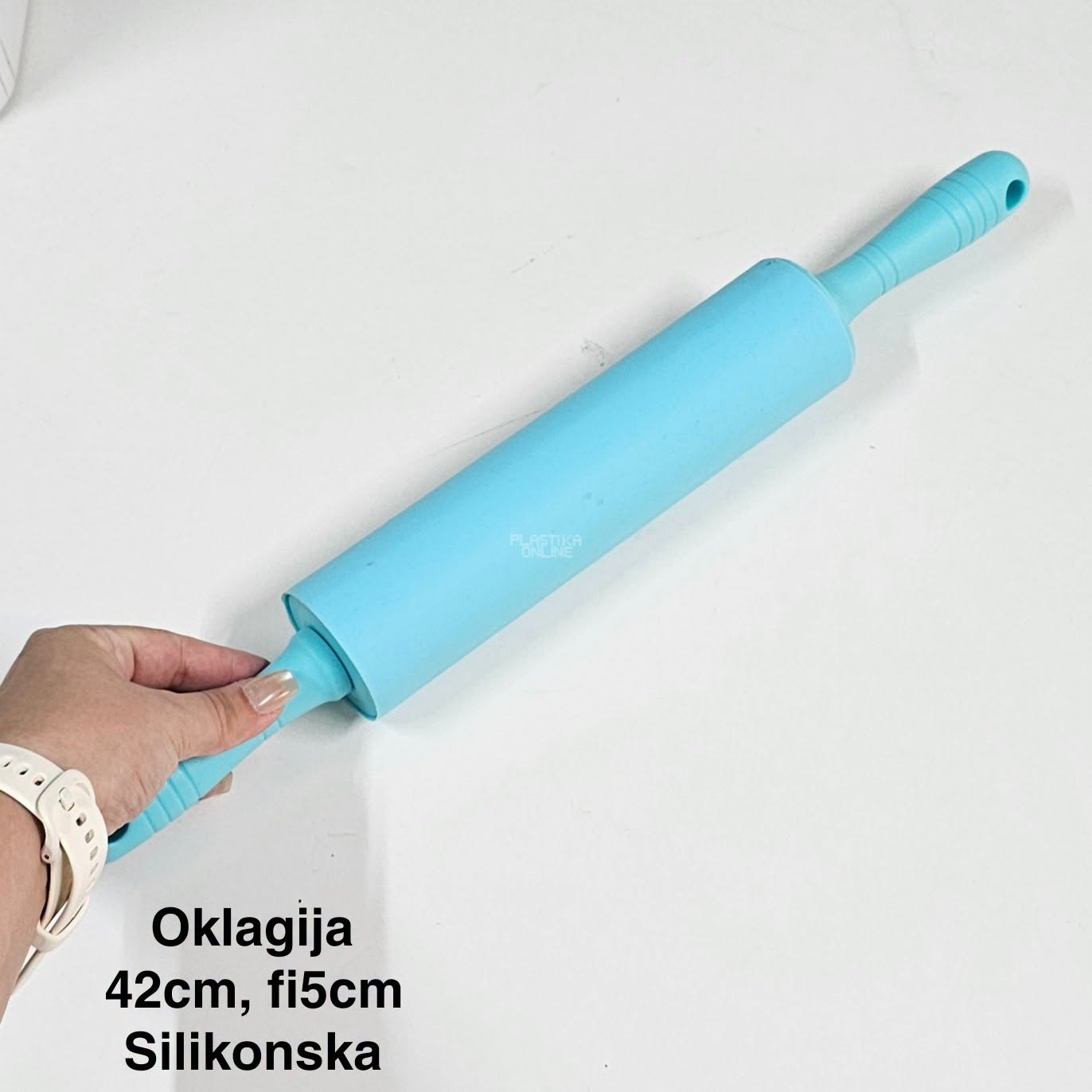 oklagija, silikonska oklagija, oklagija 42cm tirkiz