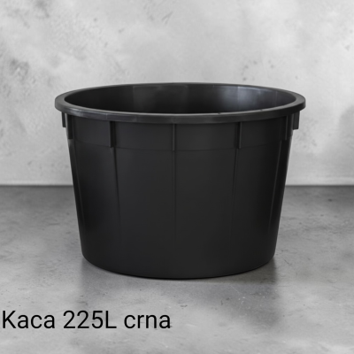 plasticna kaca 225L crna