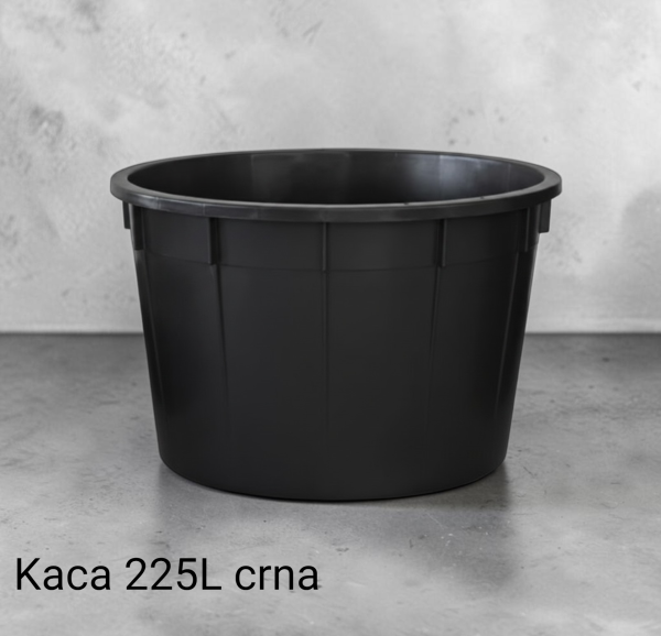 plasticna kaca 225L crna