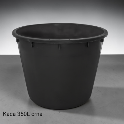 Plastična kaca 350 L crna