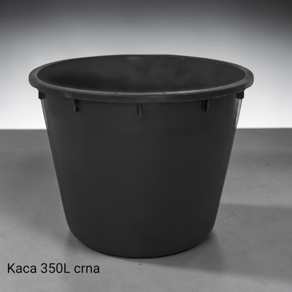 Plastična kaca 350 L crna