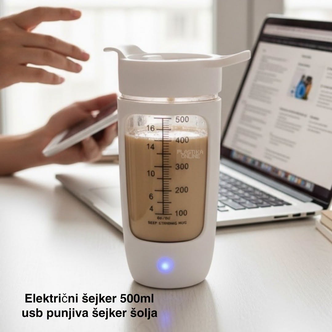 Električni šejker 500 ml – USB punjiva šejker šolja