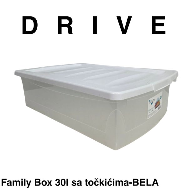 Kutija za odlaganje 30L - Family box 30l- MOKA kutija za odlaganje sa točkićima