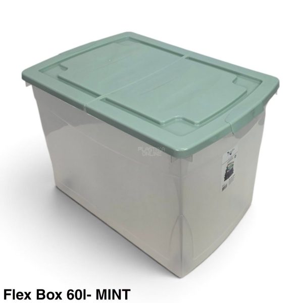 Kutija za odlaganje sa savijajućim poklopcem FLEX 60L-MINT