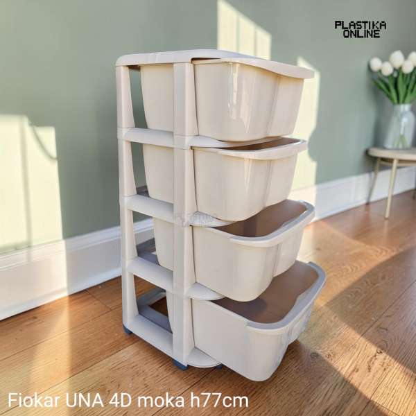 Fiokar UNA 4D moka boje visine 77cm (4 fioke)