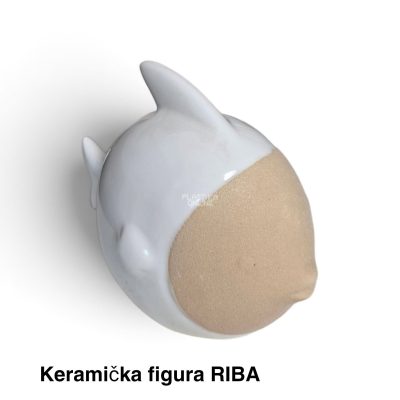 Keramička figura RIBA 16 × 14 × 9 cm