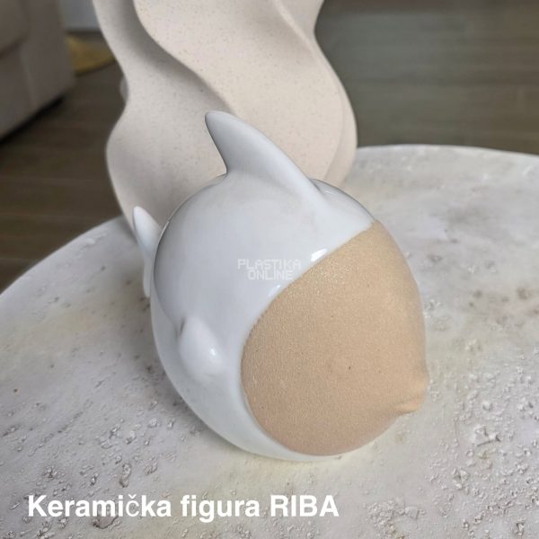Keramička figura RIBA 16 × 14 × 9 cm
