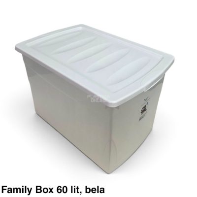 Kutija za odlaganje 60L Family box-BELA