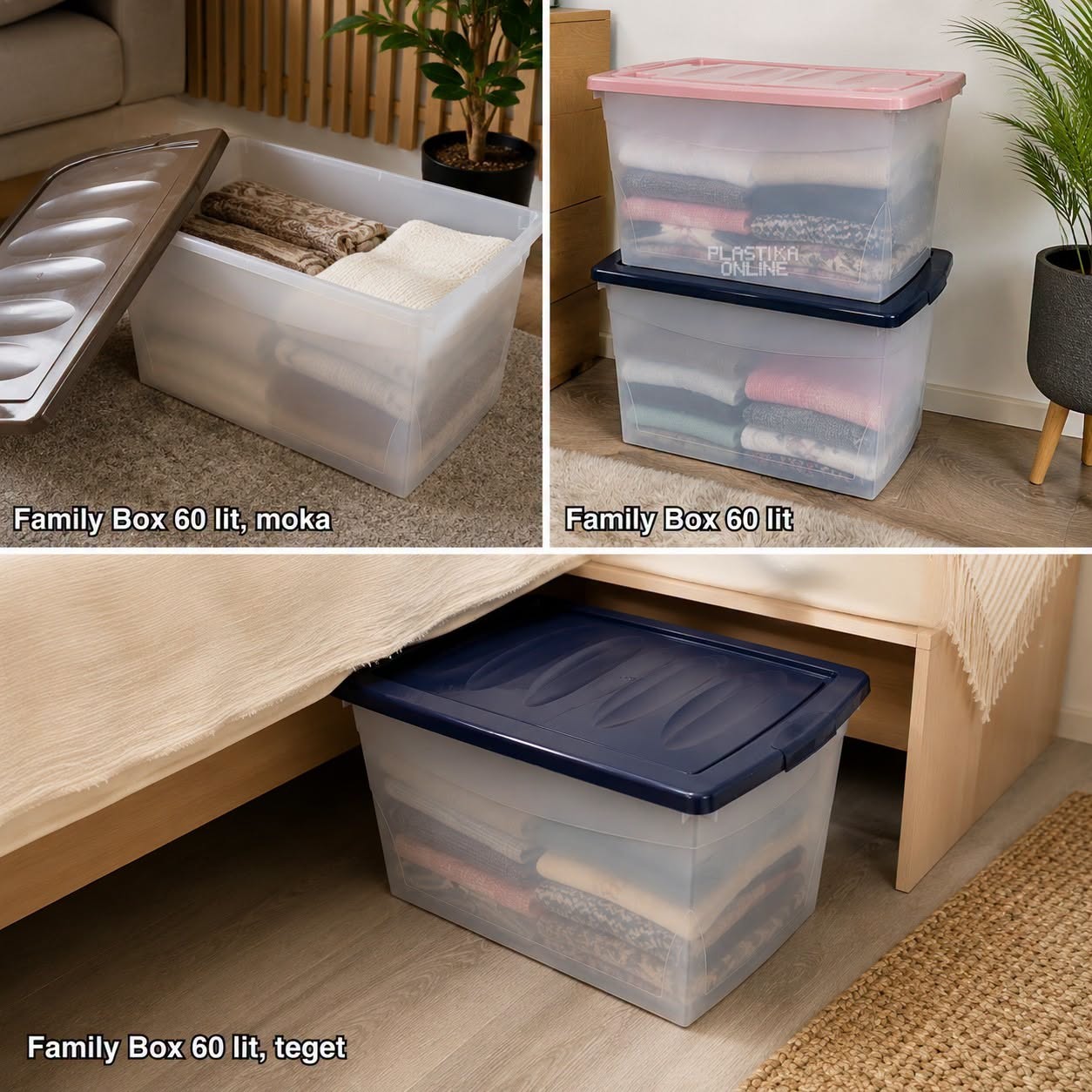 Kutija za odlaganje 60L Family box-TEGET - Slika 2