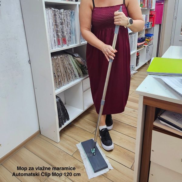 Mop za vlažne maramice - Automatski klip mop 120 cm