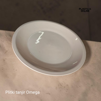 Plastični plitki tanjir OMEGA R23,5cm - MOKA