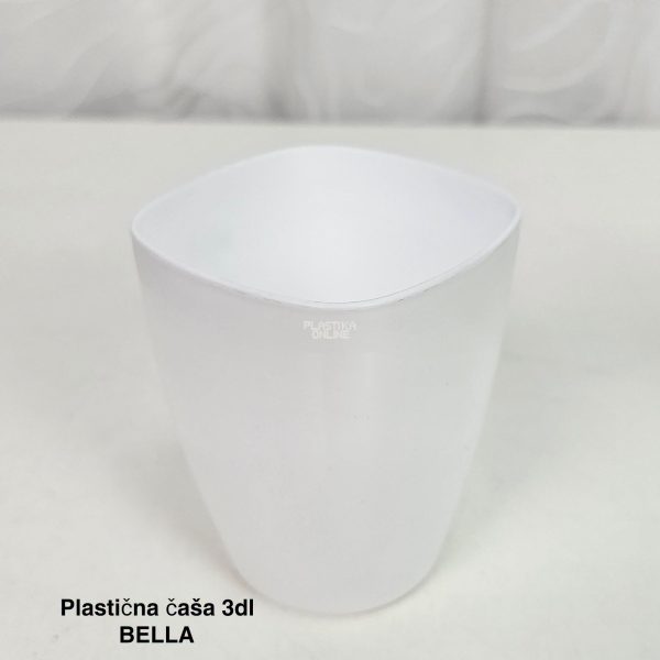 Plastična čaša 3dl Bella bela