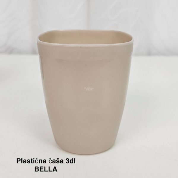 Plastična čaša 3dl Bella moka