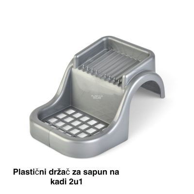 Plastični držač za sapun na kadi 2u1